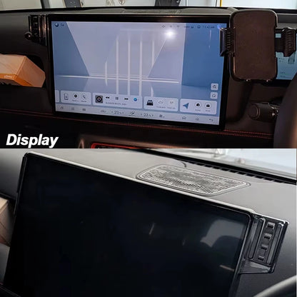 For BYD Shark 6 2025+ Dashboard Multimedia Screen Phone Holder 12.8 15.6 INCH Fixed Mobile Phone Mount Holder Car Accessories