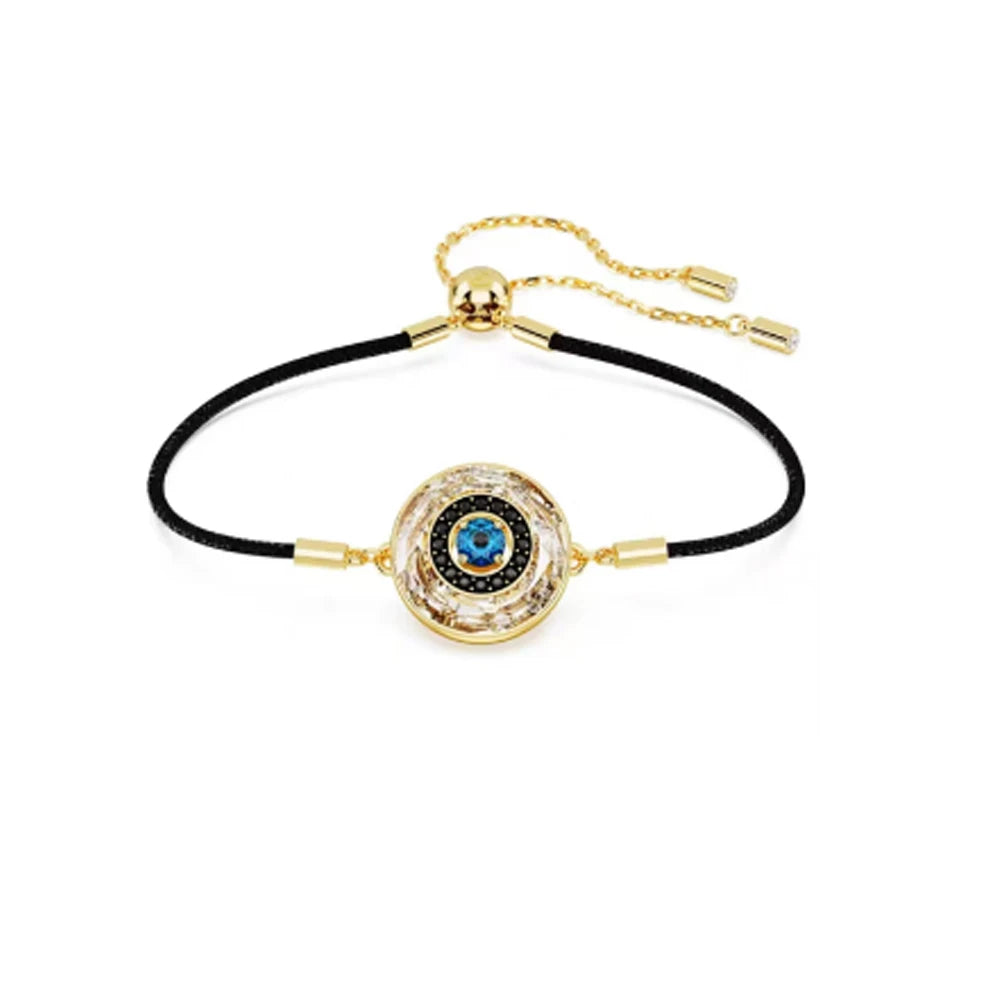 New Shoe Golden Devil's Eye Black Braided Rope Accessory Romantic Bracelet Crystal Gift