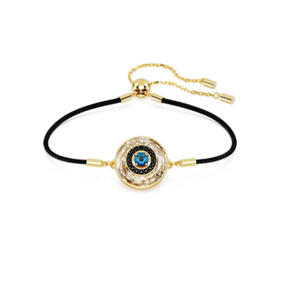 New Shoe Golden Devil's Eye Black Braided Rope Accessory Romantic Bracelet Crystal Gift