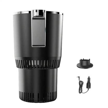 Smart 12V Portable Mini Can Fridge Cooler & Warmer, 2-in-1 Single Cup Holder Chiller for Car & Office Desk Travel Mug Heater