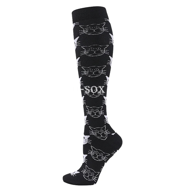 1Pair New Compression Stockings 20-30Mmhg Knee High Sports socks Fit Medical Varicose Veins Pregnant  Edema Diabetes Circulation