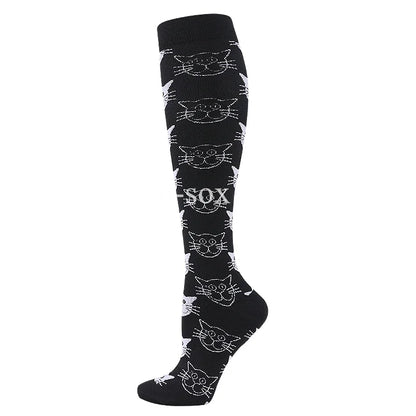 1Pair New Compression Stockings 20-30Mmhg Knee High Sports socks Fit Medical Varicose Veins Pregnant  Edema Diabetes Circulation
