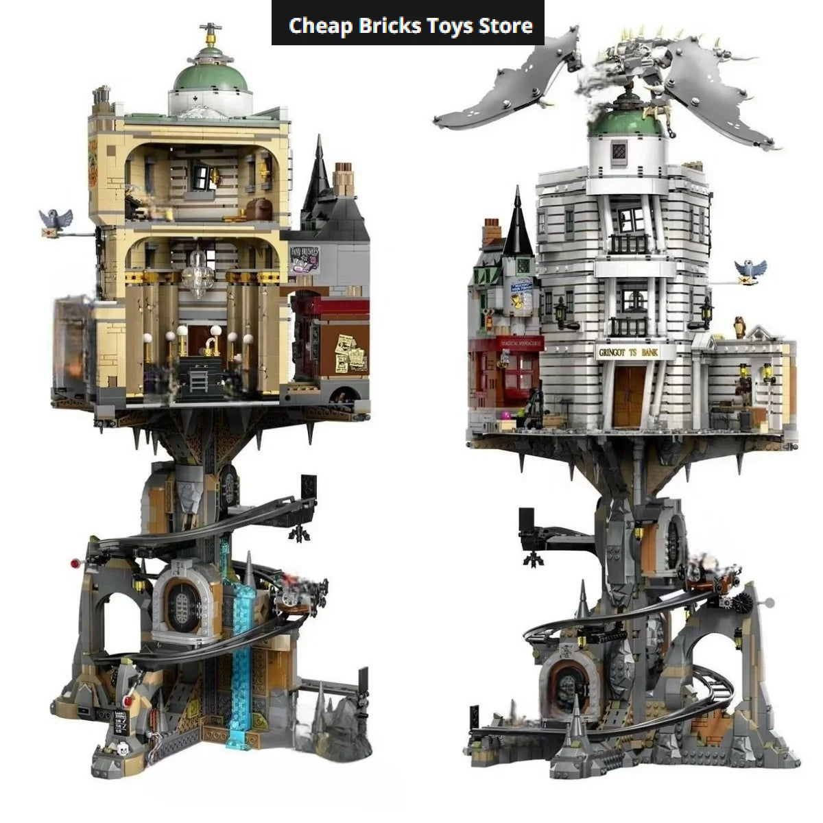 Cheapest 4803Pcs Requiring Assembly Dispaly Building Bank Collectors Edition Block Model Birthday Christmas Gifts