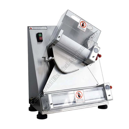 Electric Pizza Forming Machine Commercial Stainless Steel Bakery Bread Dough Former Roller Sheet Pressing Cake Maker