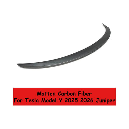 For Tesla New Model Y Juniper 2025 2026 High Performance Spoiler Real Carbon Fiber Original Trunk Wing Accessories