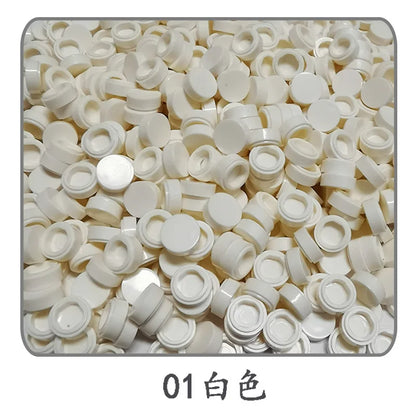 900pcs 52 Colors City Building Blocks Flat Tile 1x1 Round Bricks DIY Enlighten Blocks Parts 98138 Blocks for Children Boys Girls