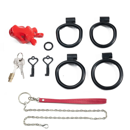 Cow Chastity Lock Traction CB Lock Male Lower Body Restraint BDSM Dog Collar Chastity Device Male Penis Chastity Cage Set