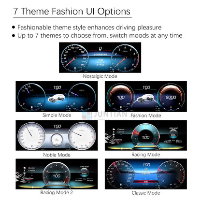 LCD Digital Dashboard For Mercedes Benz C/GLC V205 W205/X253 2015-2020 NTG 5.0 5.5 Instrument Paneel Cockpit with Carplay