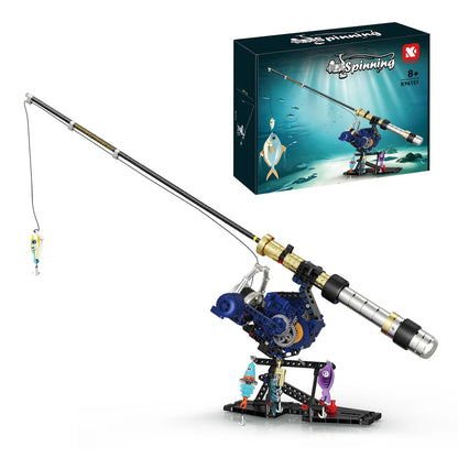 400+ PCS Fishing Scene Building Block Toy, Cool and Stylish, Family Interactive Scene Game and Personal Hobby Collection
