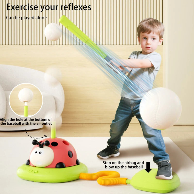 4 Styles Ladybug Multifunction Exercise Machine Ferrule Jump Rocket Launcher Toy Sports Entertainment Game Outdoor Educational