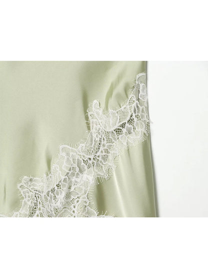New Women Sexy Cut Out Dresses Solid Lace Spliced Short Cape Sleeve Asymmetric Midi Dresses Summer Ladies Elegant Party Dress