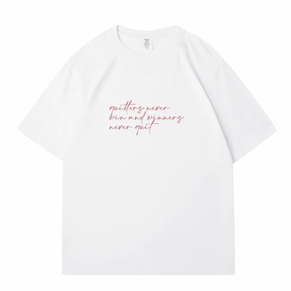 WAVLATII Women New Letter Printed T shirts Female White Casual Cotton Tees Lady Purple Summer Short Sleeve Tops for Young WT2342