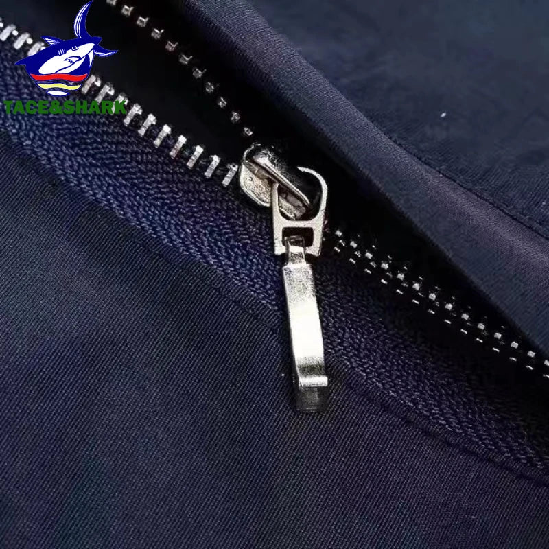 TACE&SHARK Brand Winter Sleeveless Shark Vest Tank Casual Waistcoat Men's Vest Jacket Male Slim Coat Vest Homme Top