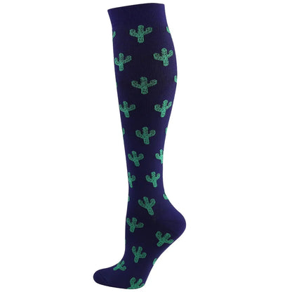 58 Styles Compression Socks 30 Mmhg Heart Star Stripe Socks New Unisex Golfs Tube Thigh Men Outdoor Long Pressure Stockings