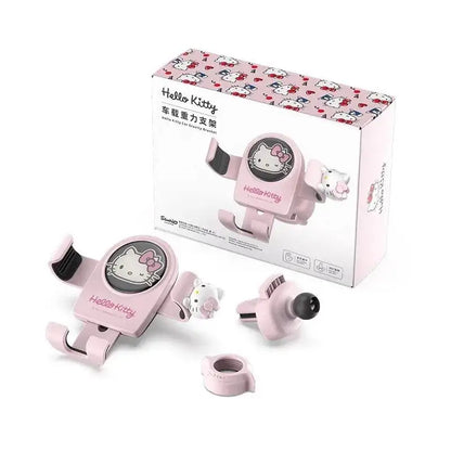 Hello Kitty mobile phone car mount  aromatherapy air vent clip car navigation rack suction cup  support car fixed Birthday gift
