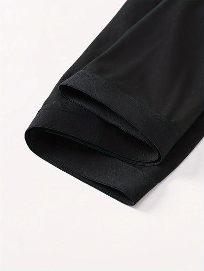 3/10 Piece Set of Men's Underwear Black Color Classic Fashion Men Underpant High Stretch Boxer Shorts Plus Size Teenage Panties