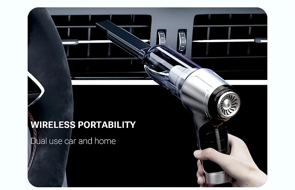 SZUK 638000Pa New Powerful Mini Vacuum Cleaner Handheld Wireless Car Vacuum Cleaner Home Appliance Portable Car Vacuum Cleaner