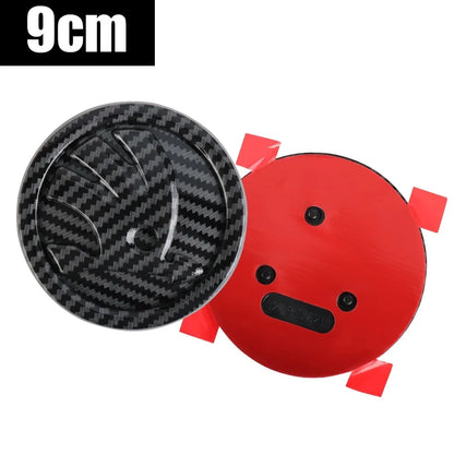 80/90/100MM Car Hood Bonnet Front Grille Rear Trunk Badges Sticker For Skoda S Skoda Fabia Kamiq Karoq Octavia A5 A7 Rapid Scala