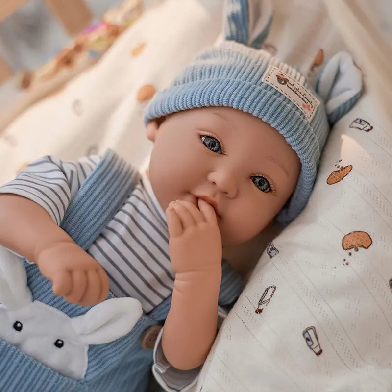 18inch Large Realistic Reborn Doll with Cute Doll Clothes Soft Body Baby Doll Real Life Baby Dolls with Accessories Girls Gifts