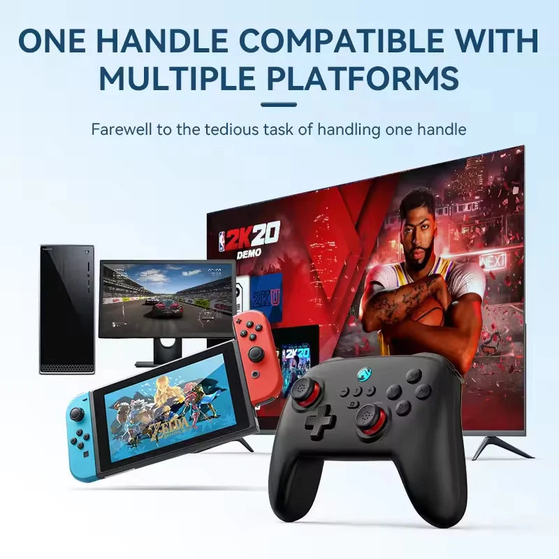 2026 New Switch Pro Wireless Gamepad For Nintendo Switch OLED Lite PC Steam Yuzu Bluetooth Joystick Controller Dual Vibration Tu