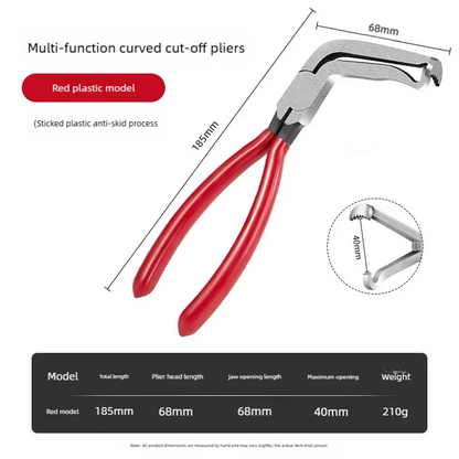 8" 60‑Degree Carbon Steel Electrical Disconnect Pliers Wire Plug Removal Tool for Auto Connectors Sensors Car Truck SUV Repair