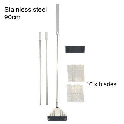 Aquarium Algae Remover Aluminum Alloy Stainless Steel Scraper Blade Fish Tank Glass Water Plant Grass Cleaning Tools Accessories