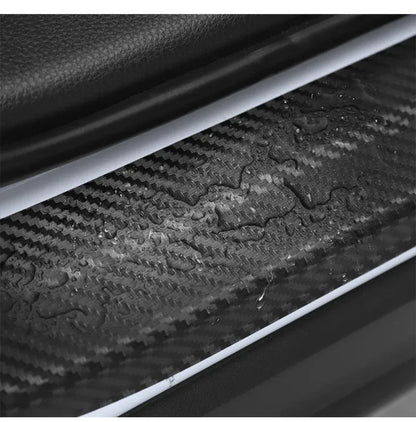 5Pcs Carbon Fiber Car Door Sill Scuff Plate Decor Stickers For Mercedes Benz AMG W463 W204 C300 W212 W176 W222 W124 C190