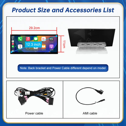 CN Road Top 12.3 Inch Touch Display For Audi A3 S3 2014-2019 Multimedia Player Andriod Auto Link GPS Carplay Screen Car Play