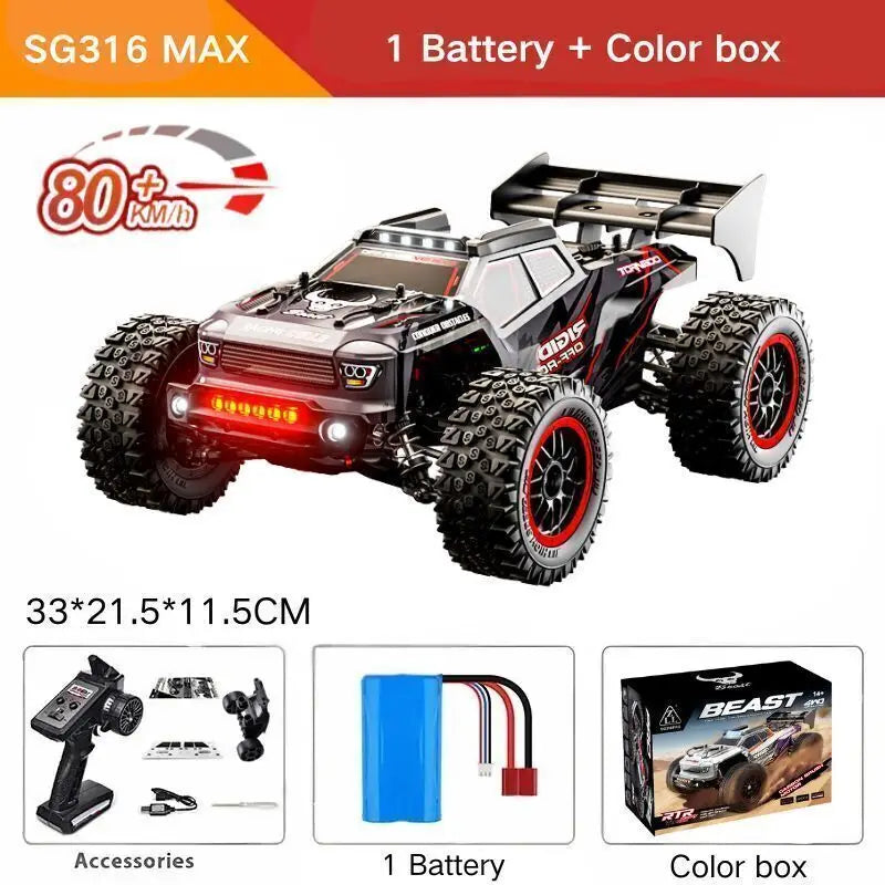 ZLL SG316PRO/SG316MAX 4WD Off-Road Monster Remote Control Truck Children Toy 2.4G Brushless Drift Remote Control High Speed Car