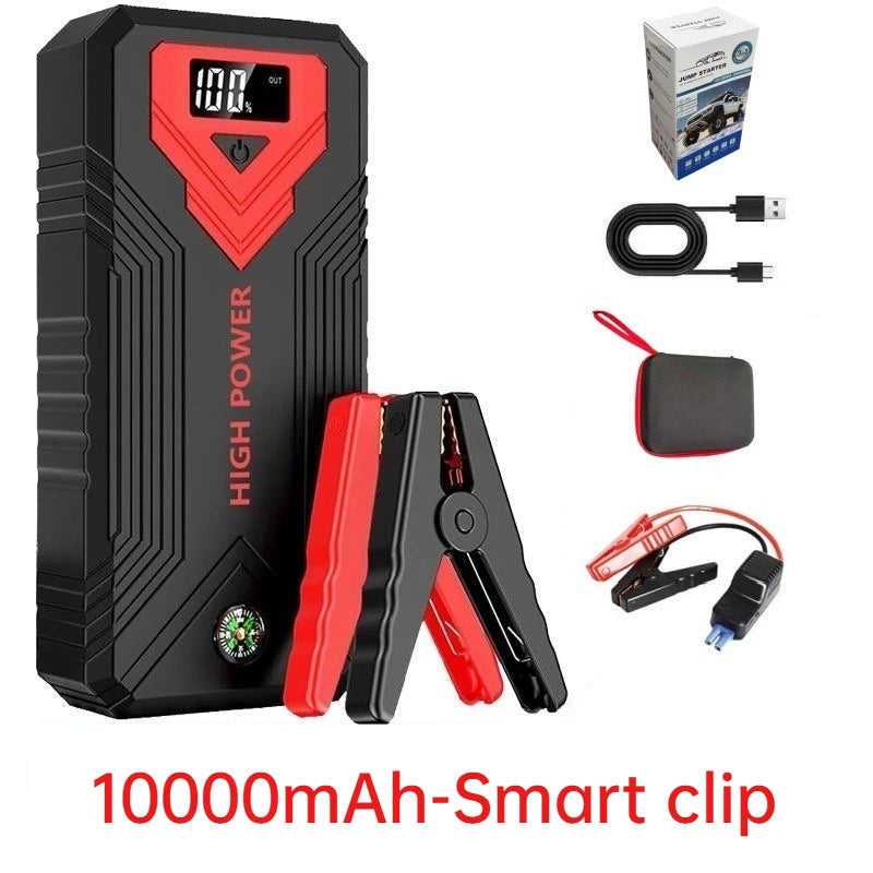 SUKIN Portable Jump Starter Power Station with LED Light&USB Port.12V Large Capacity Car Battery Starter with Lithium Battery