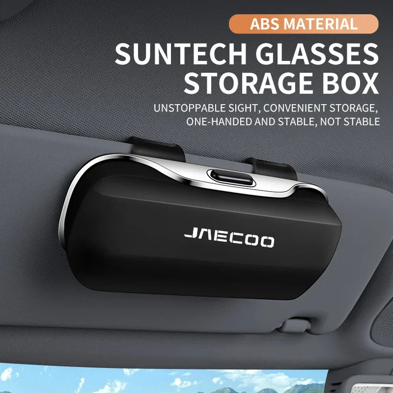 For Chery Jaecoo J7 Phev J8 SHS Omoda C9 5 EV Key Cover 2025 Accessories Car Visor Sunglasses Car Glasses Case Glasses Clip Box