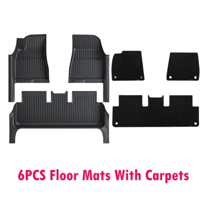 For 2024 Tesla Model 3 Highland Floor Mats with Door Sill Protector Full Cover Floor Liners with Front Rear Cargo Liner Seatback