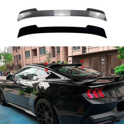 For Ford Mustang MK7 2024 2025 Car Rear Trunk Roof Spoiler Decoration Tail Middle Wing Spoiler Trim Tailgate Lid Body Kits