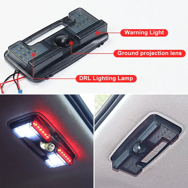 For Toyota Land Cruiser Prado 150 120 2003-2023 Upgraded  Accessories Trunk Tailgate Warning Light Lc150 LC120 Door Reading Lamp