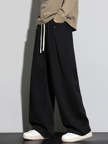 2025 Autumn Men Sweatpants Baggy Joggers Cotton Korean Sports Pants  Neutral Loose Outdoor Jogger Fitness Trouser