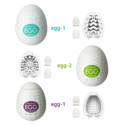Egg-Shaped Male Personal Massager Soft Silicone Pocket-Sized Intimate Care Device for Men's Body Relaxation and Comfort