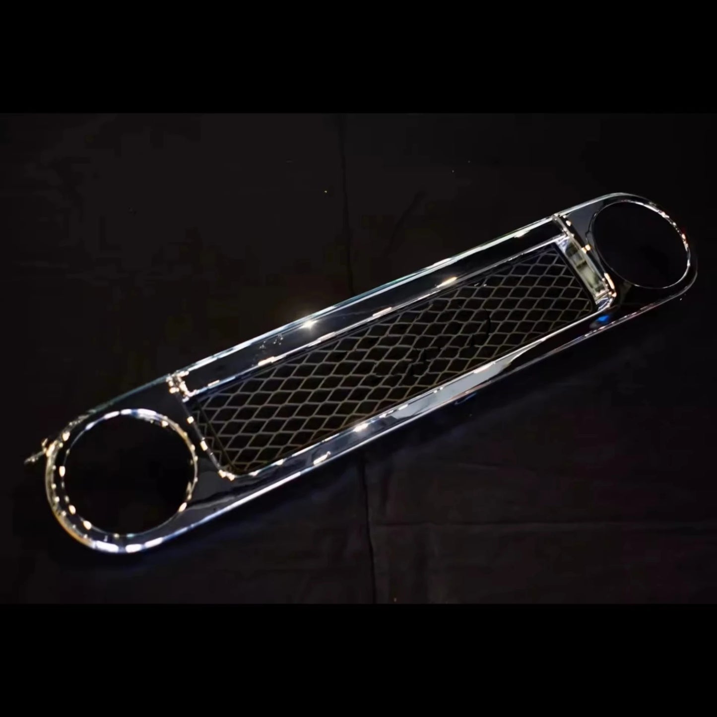 Chrome Front Grille Radiator Black Grill Mask Grid for Toyota Land Cruiser FJ 2007-2019 Body Kit Auto Accessories