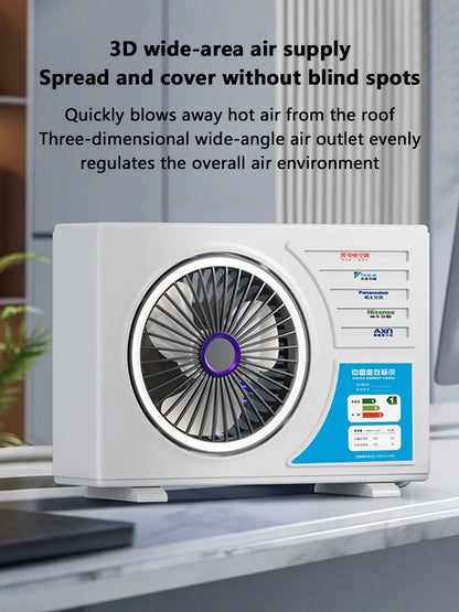 Lenovo Air-conditional Rechargeable Table Fan Portable Small Fan For Student Dormitory Computer Summer Gadget Home Desk Office