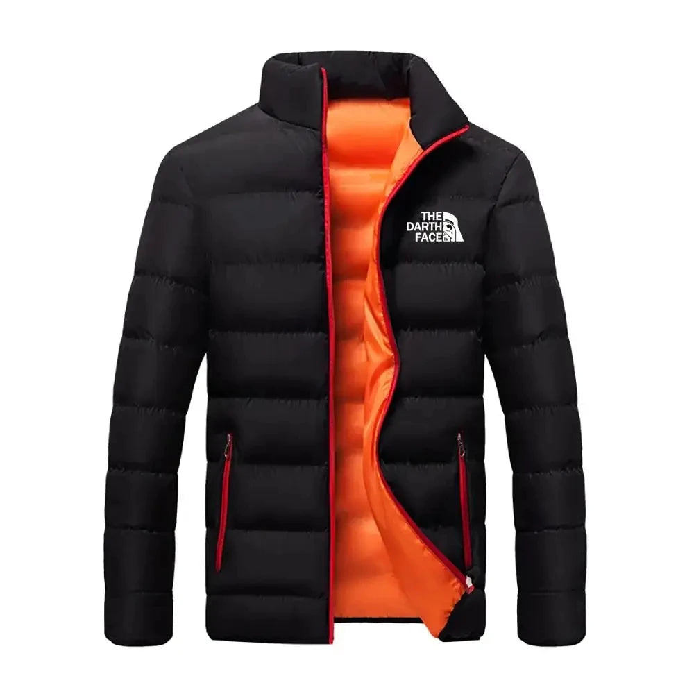 2024 Men's Cotton Clothing Fashion Brand Jacket Sports Bicycle Printed Street Warm Business Casual Top New Style