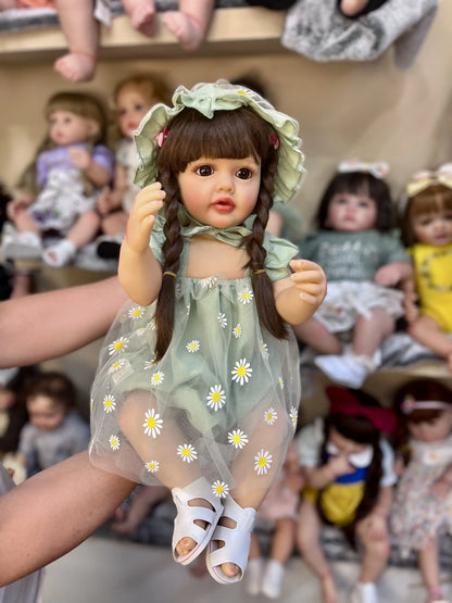 NPK 55CM full body soft silicone vinyl Reborn Toddler Girl Betty Pretty Princess lifelike Baby Doll Christmas Gift for Grils
