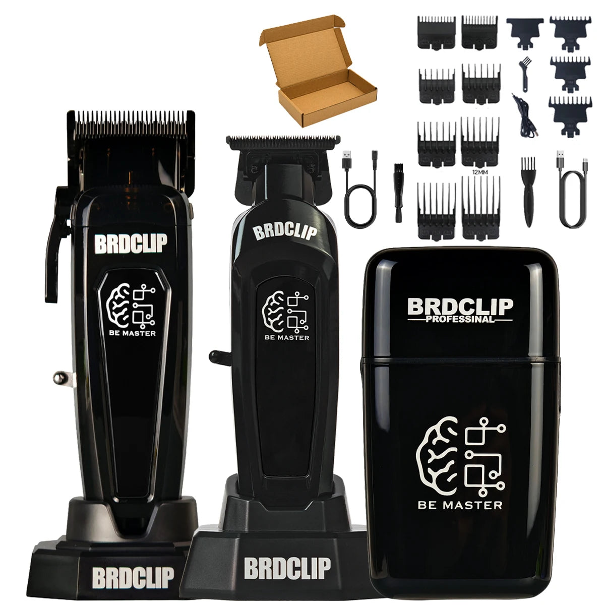 BRD 106 617 609 Professional Electric Hair Clipper Hair Trimmer DLC Blade with Base 7500RPM 7000RPM 7000RPM Barber Set BRDCLIP