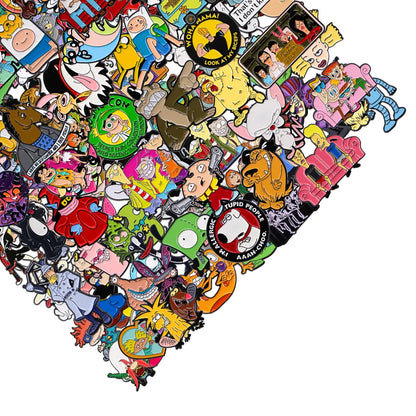 20 200pcs Random Mystery Enamel Lapel Pins Funny Pin Badge Brooches Wholesale Global IP For Women Clothing Accessories