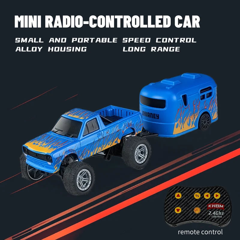 Top RC Car MINI Alloy 1/64 Remote Control Car Convenient to Carry 60 Minutes of Work Time Children's Gifts Electronic Toys