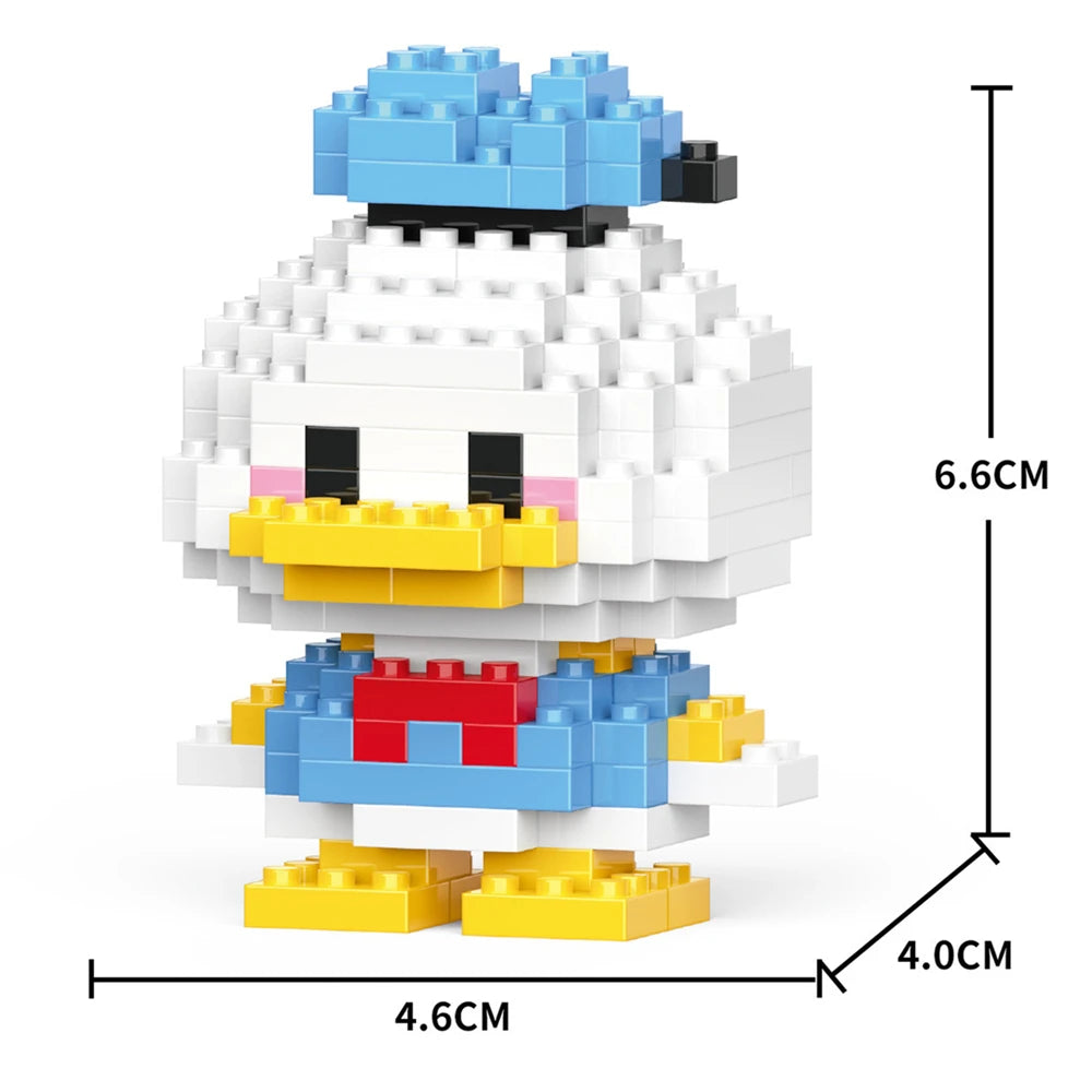 Cartoon Anime Hello Kitty Panda Refrigerator Magnet Blocks Kuromi My Melody Cinnamoroll Building Blocks Toy Kids Birthday Gift