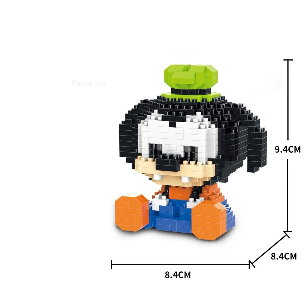 Cartoon Anime Hello Kitty Panda Refrigerator Magnet Blocks Kuromi My Melody Cinnamoroll Building Blocks Toy Kids Birthday Gift