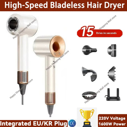 SenCiciMen Intelligent Hairdryer 1600W with Temperature Control Quick Drying Cold Hot Air Styling Care for Home Use