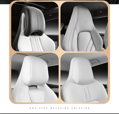 Sporty Universal Car Seat Cover Four Season Auto Perforated Leather Breathable Anti-Slip Covers Cushion SUV Car Seat Protection
