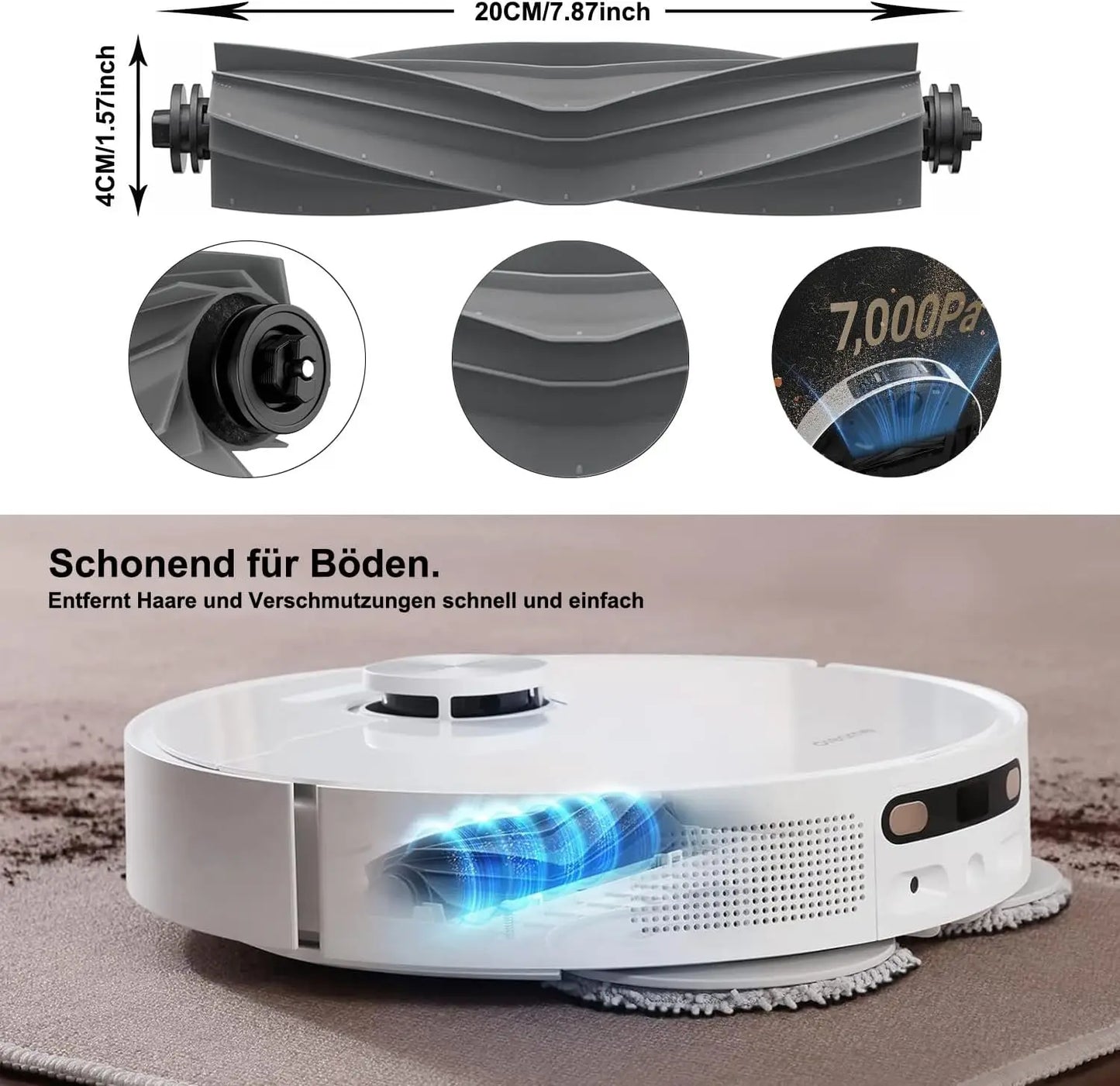 Dreame L10s Ultra Gen 3, Dreame X40 Ultra/ L40 Ultra/L30s Pro Ultra Heat/P10 Pro Ultra Tricut Brush Filter Mop Cloth Bag