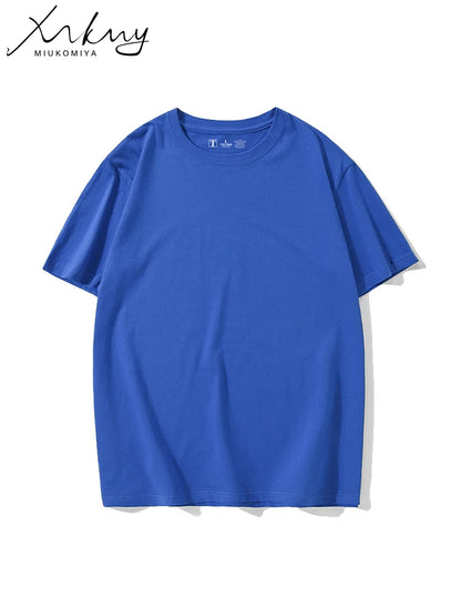 Simple White Oversize T-shirts For Women Cotton Summer Green T Shirts Women Short Sleeve Loose Blue T Shirt Women Yellow Top Tee