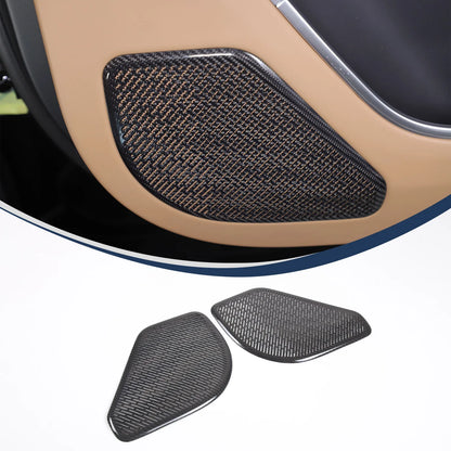 cheya Real Carbon Fiber Car Center Control Panel, Car Inner Door Panel for Land Rover Range Rover Vogue L460 2024+ Accessories